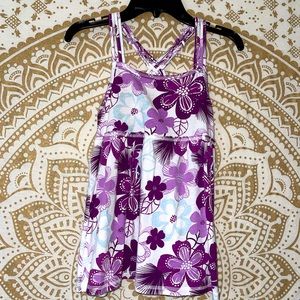 ✨3 FOR $18✨ MIX & MATCH…TROPICAL GIRLS FLOWY TOP BY “JENNI”, SIZE MEDIUM